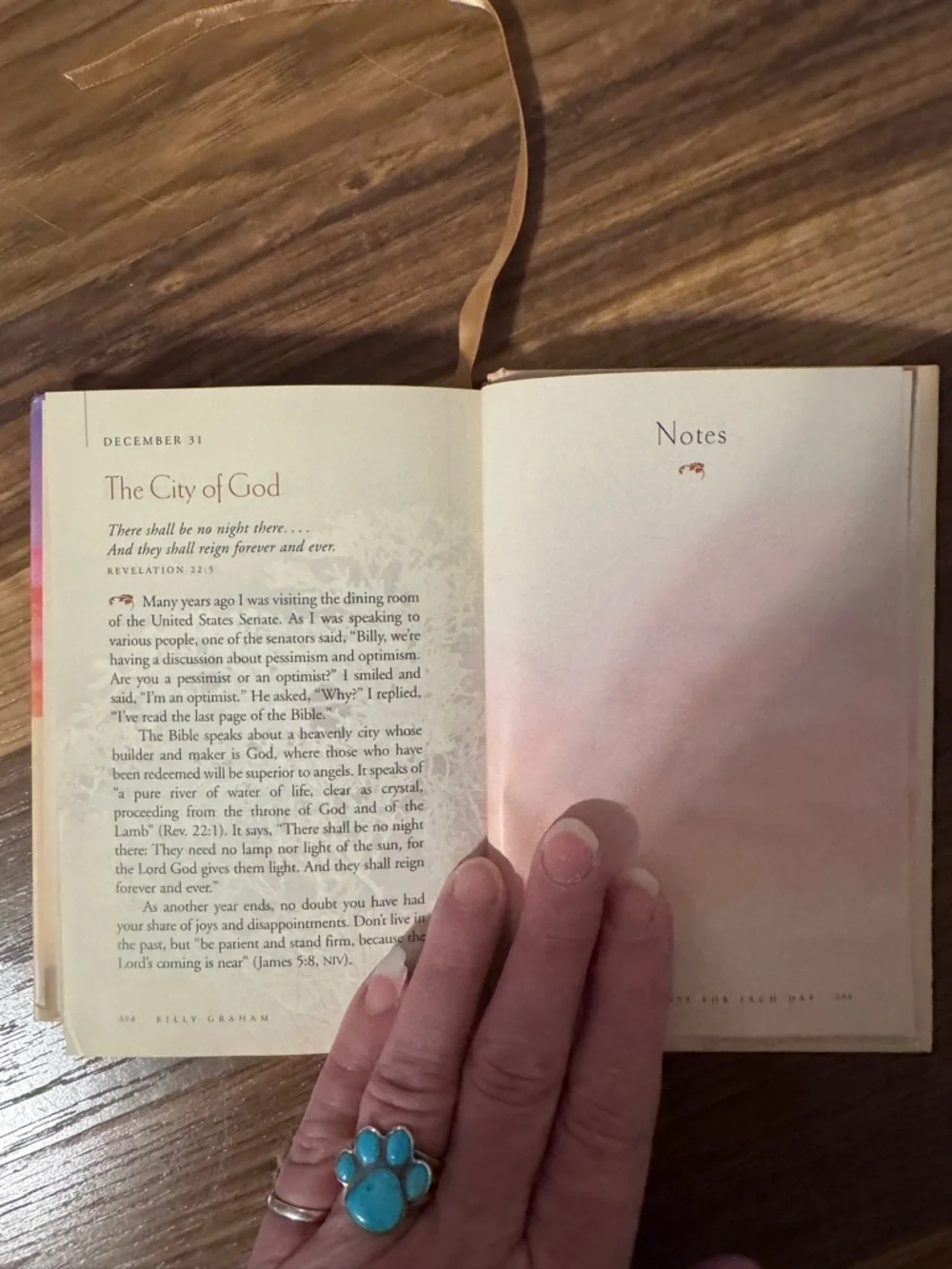 Hope for Each Day by Billy Graham - Sunset Gradient Cover - Picture 4 of 6